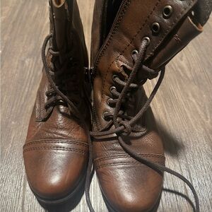 Steve Madden Dark Brown Leather Boots